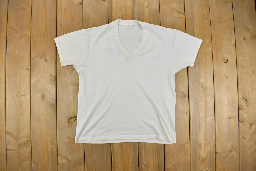 True Vintage 1970s Sears Simple V Neck T Shirt