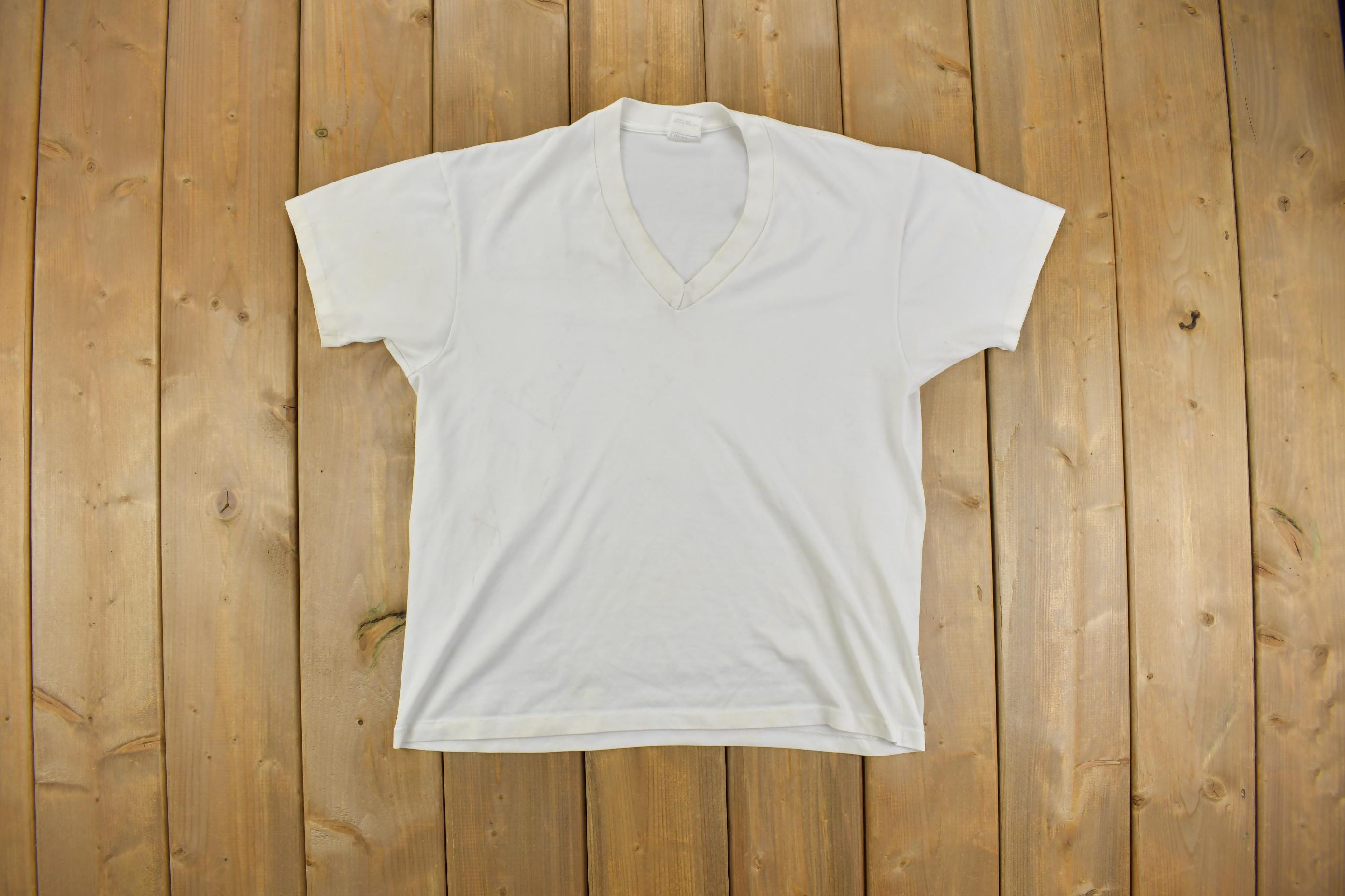 True Vintage 1970s Sears Simple V Neck T Shirt