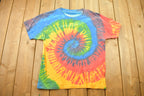 Vintage 1990s All Over Print Tie Dye Spiral T-Shirt