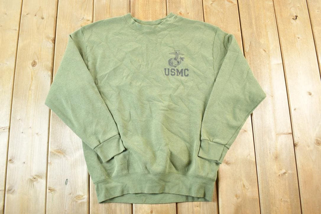 Vintage 1980s Military Crewneck Sweater Mens M