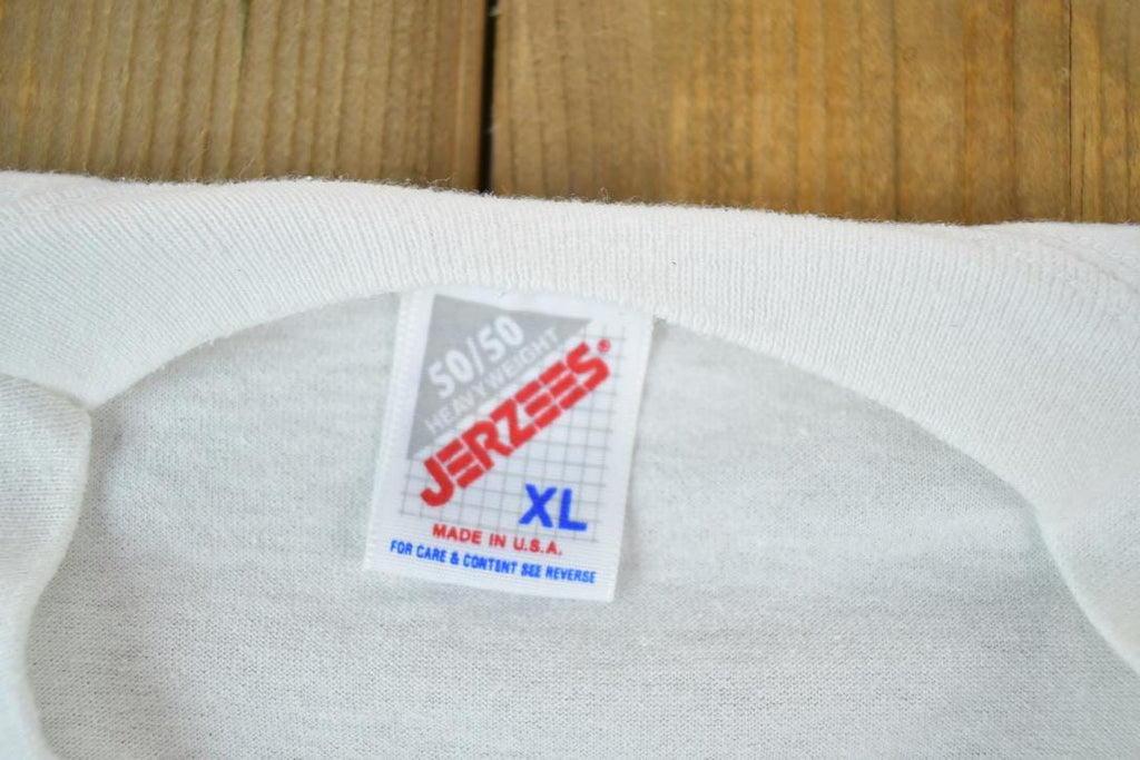 Vintage 1990s Get Pumped Give Blood Souvenir Single Stitch Graphic Print T-Shirt