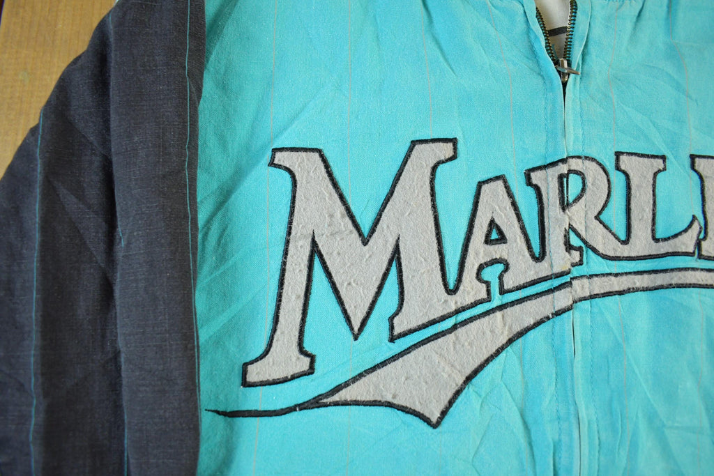 Vintage 1990s Florida Marlins MLB Full Zip Mirage Jacket