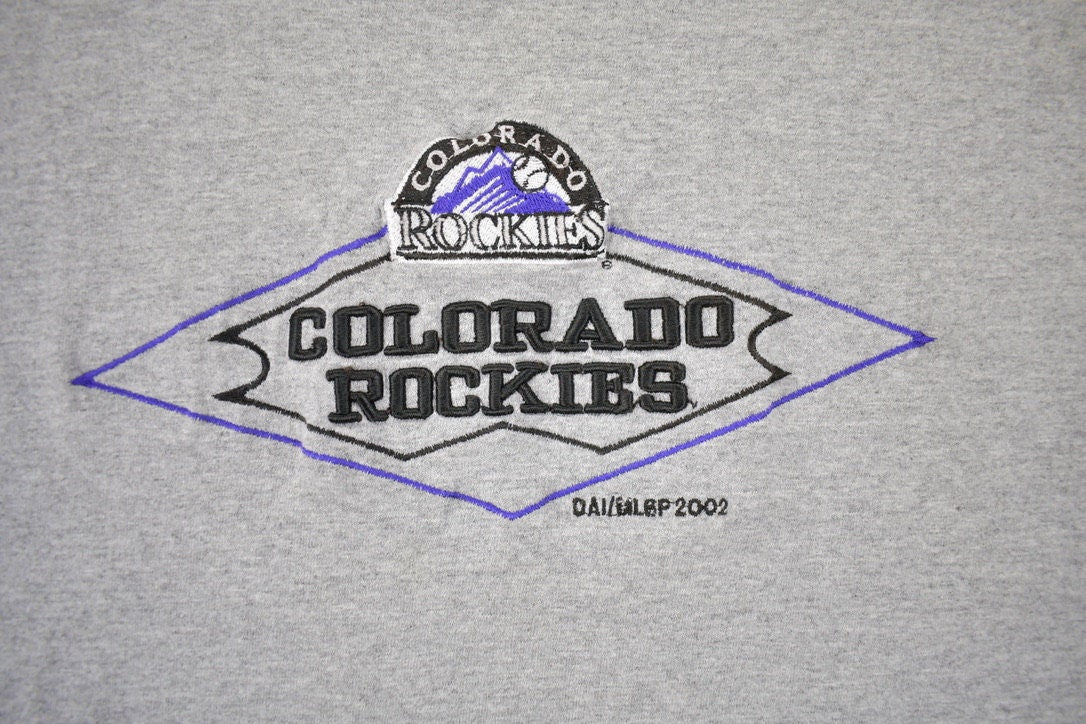 Vintage 2000s MLB Colorado Rockies Embroidered T-Shirt