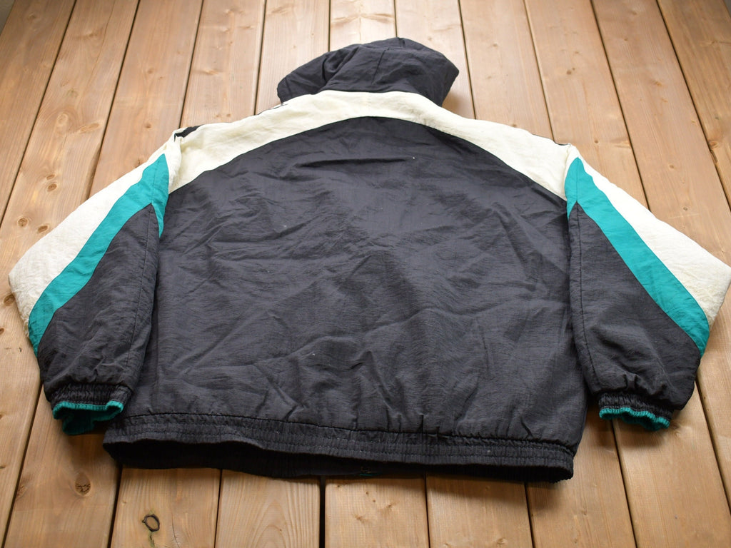 Vintage 1990s Reebok Embroidered Puffer Jacket