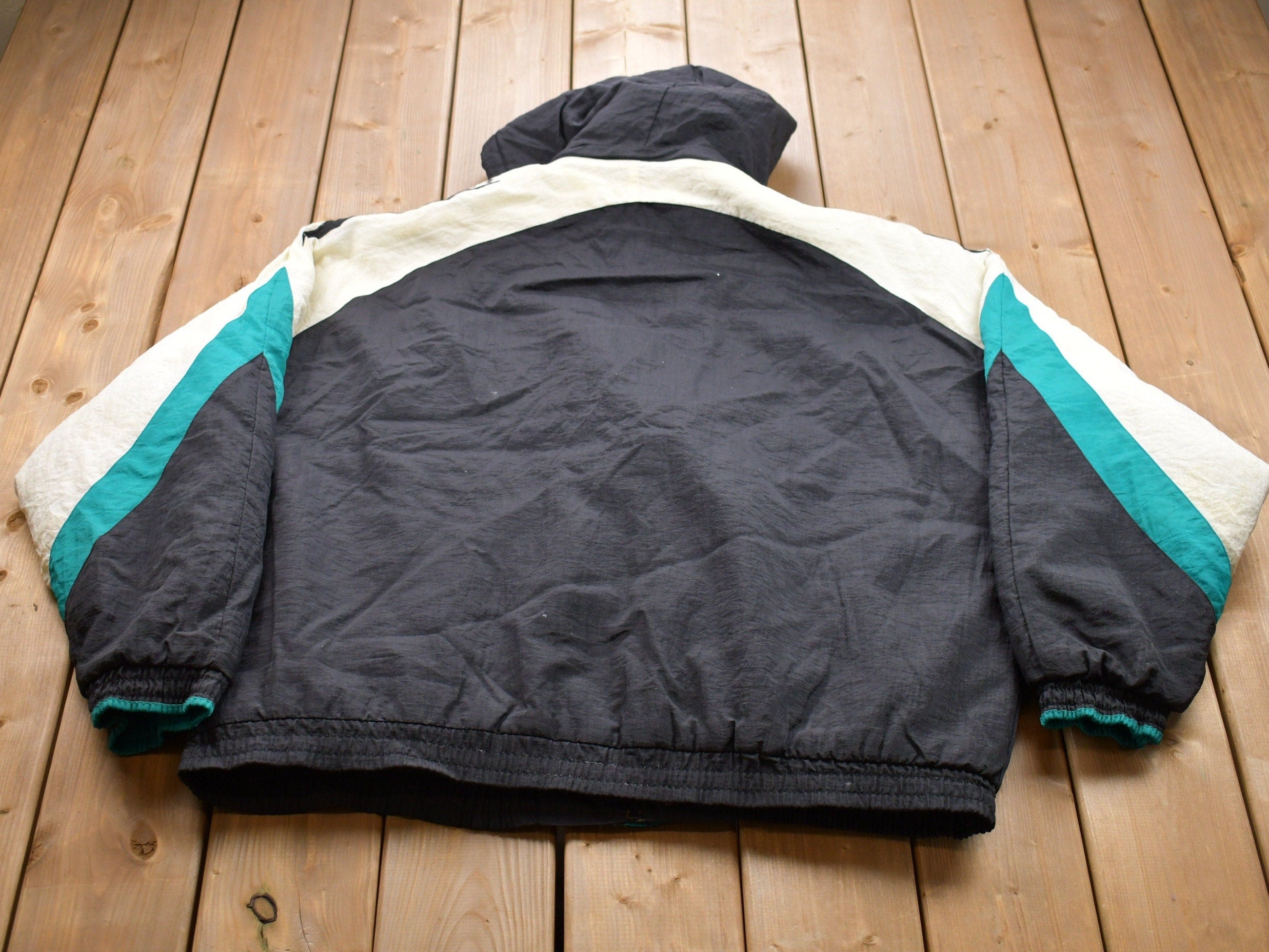Vintage 1990s Reebok Embroidered Puffer Jacket