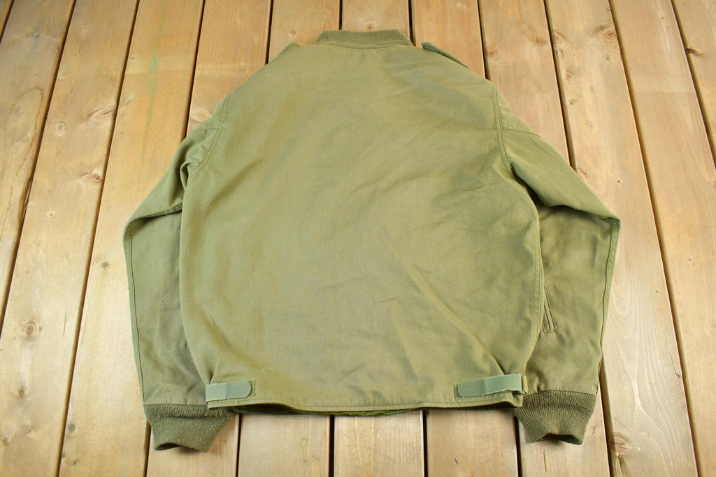 Vintage 1980s Army Military Flyers Jacket Men's Large