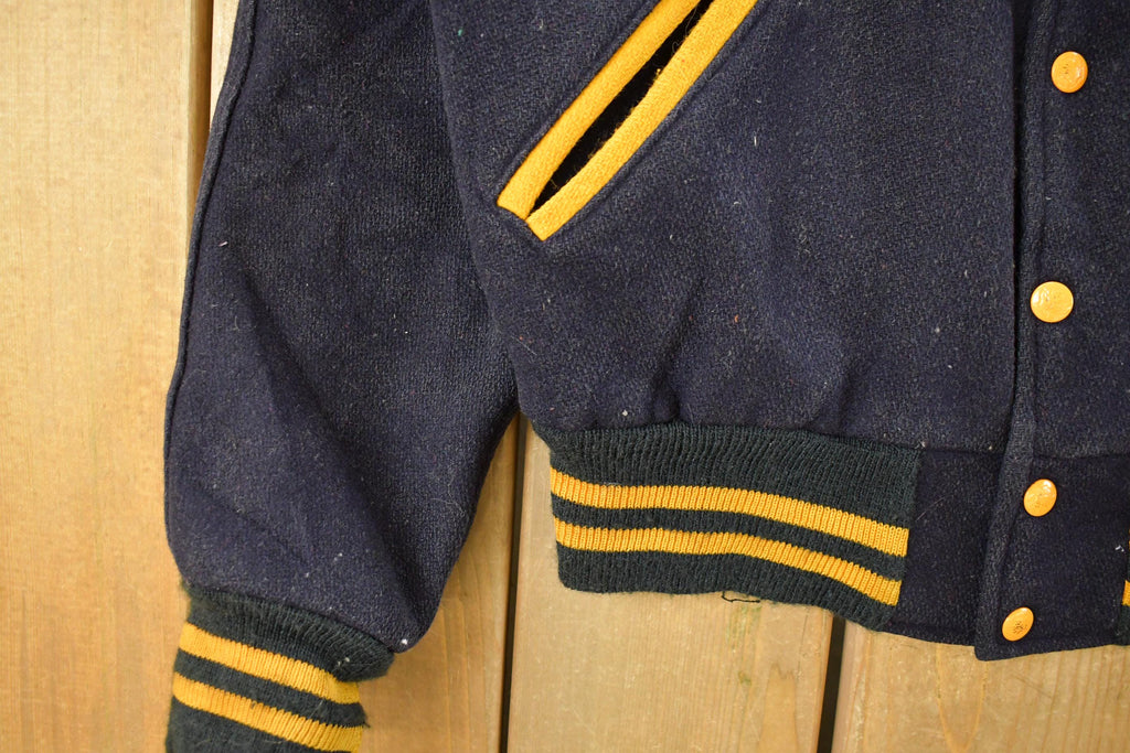 Vintage 1960s Penna School For The Deaf Wool Varsity Jacket Men's S