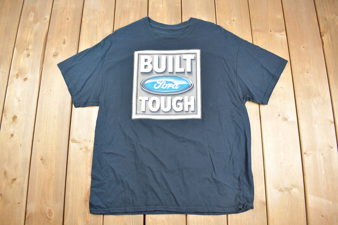 Vintage 1990s Ford Built Graphic T-Shirt