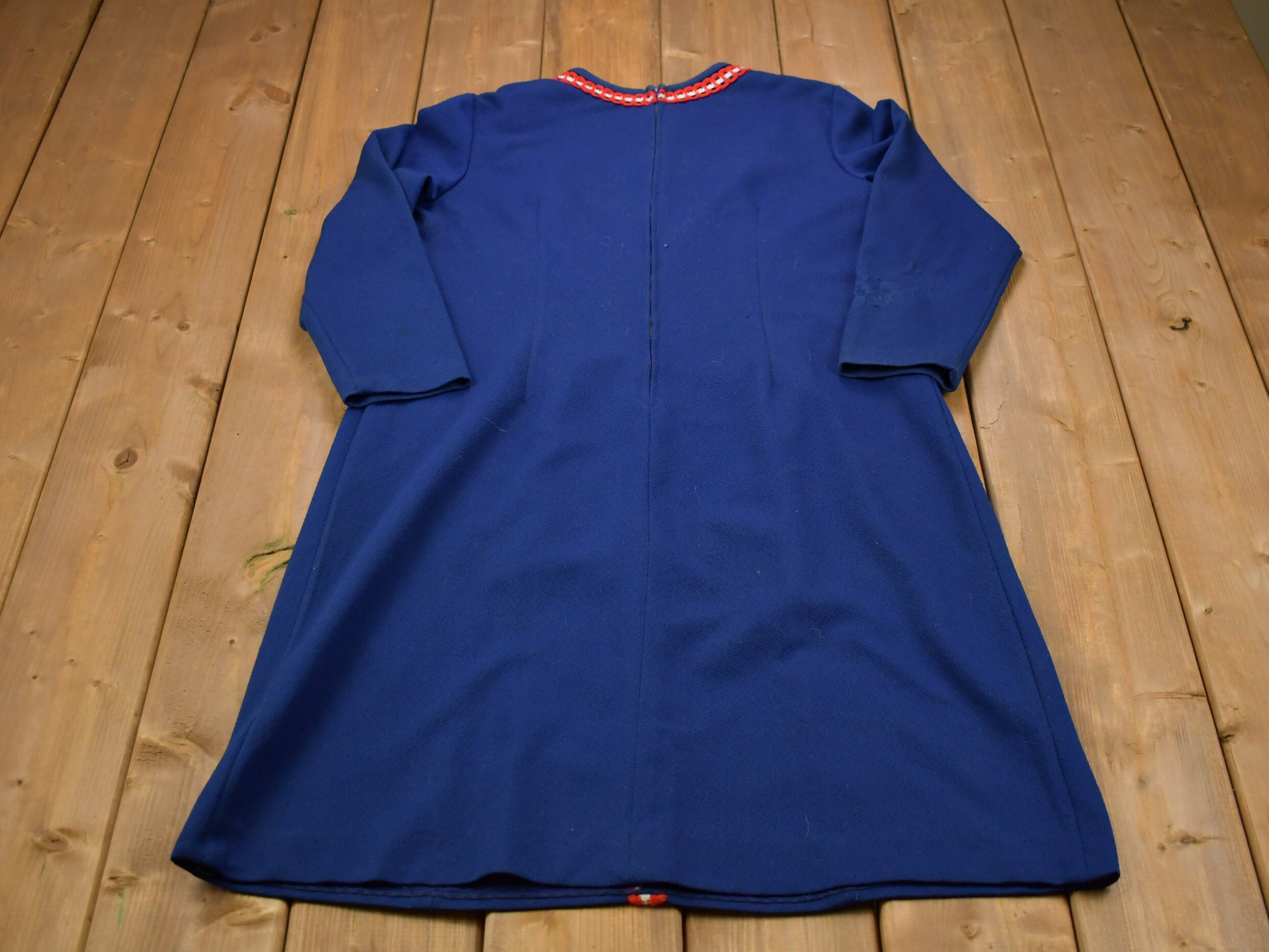Vintage 1960s Flutterbye Wool Dress