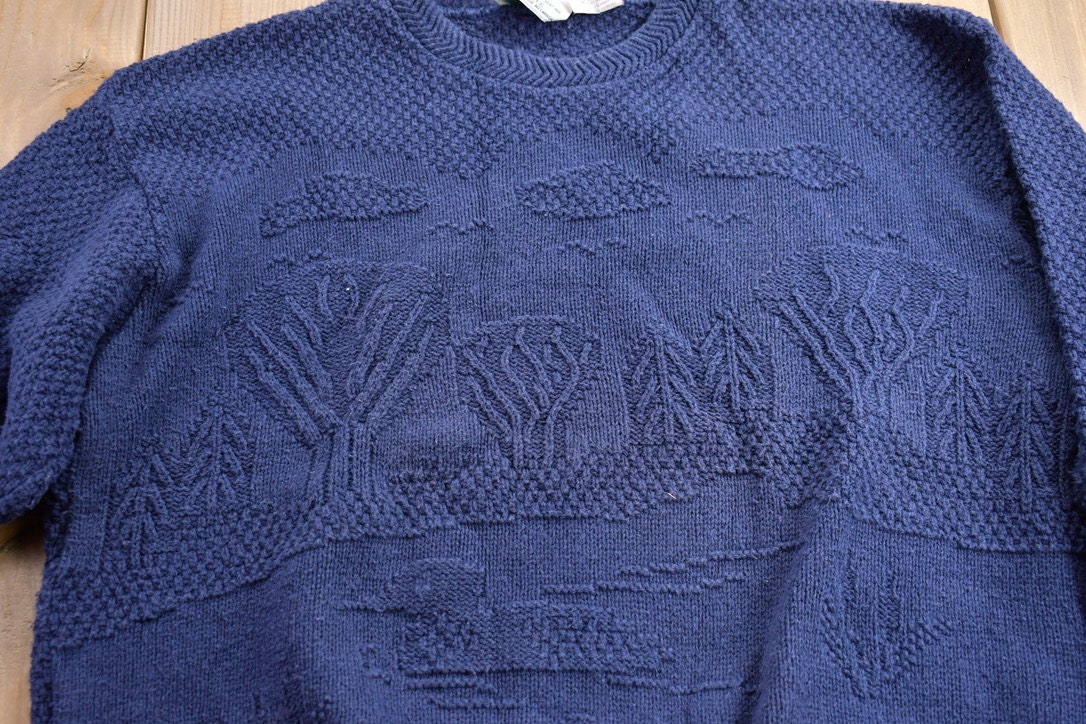 Vintage 1990s Northern Reflections Knitted Crewneck Sweater