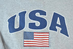 Vintage 1990s USA American Flag Crewneck Sweatshirt