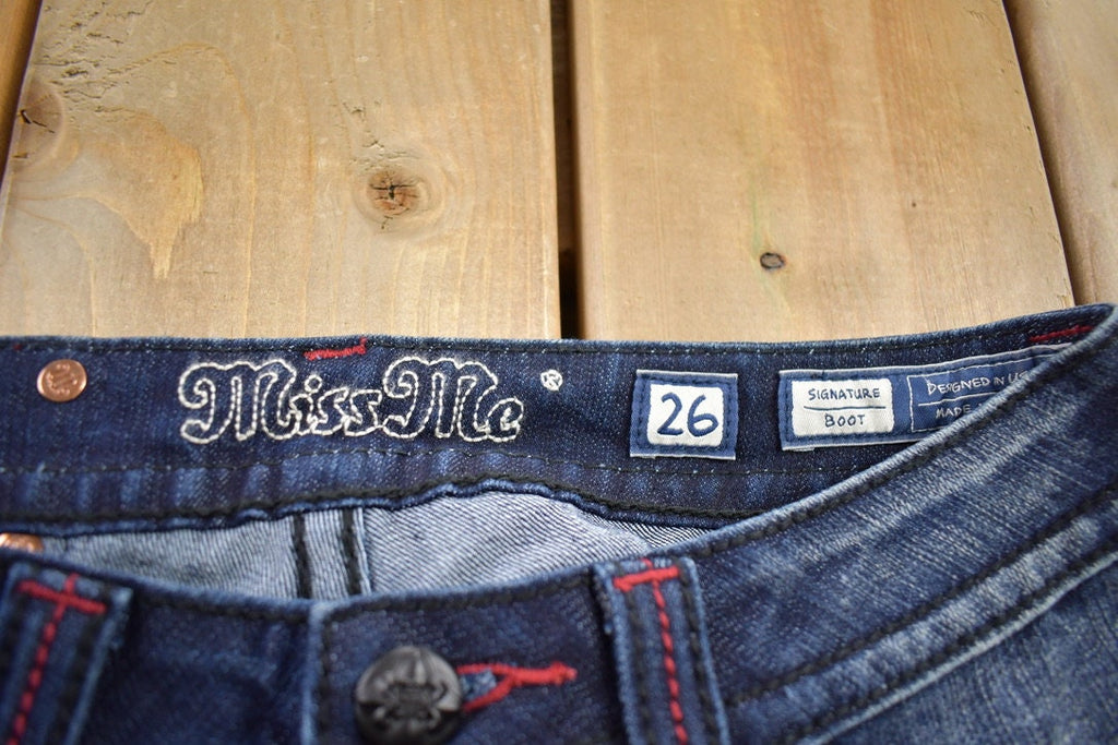 Vintage Y2K Miss Me Bedazzled Low Rise Jeans Size 26x31