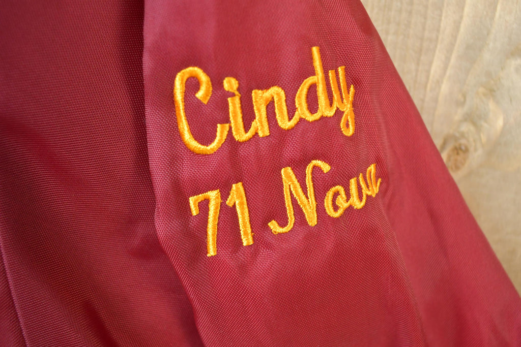 Vintage 1990s Wheels Of Time 71 Nova Massachusetts Embroidered Snap Button Satin Racing Jacket Made In USA
