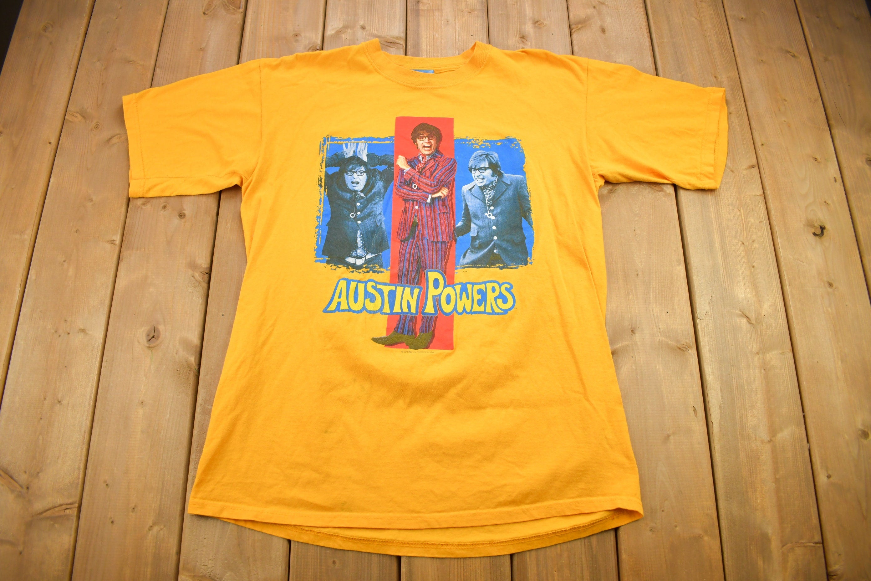 Vintage 2002 Austin Powers Gold Member Movie Promo T-shirt
