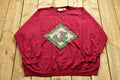 Vintage Christmas Santa Sweater , 90s Holiday Crewneck , Winter Wear , Festive Diamond Graphic Print