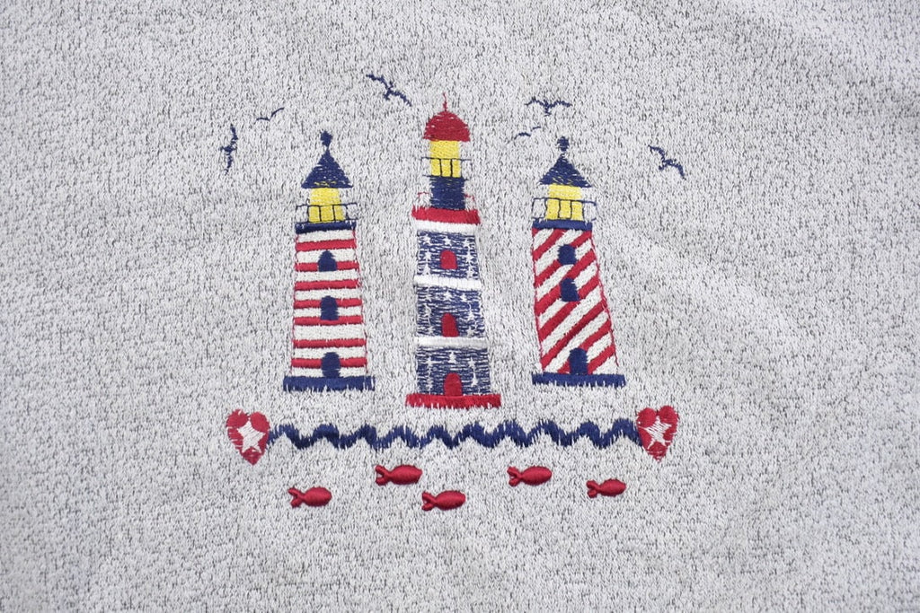 Vintage 1990s Cute Lighthouse Crewneck Sweatshirt