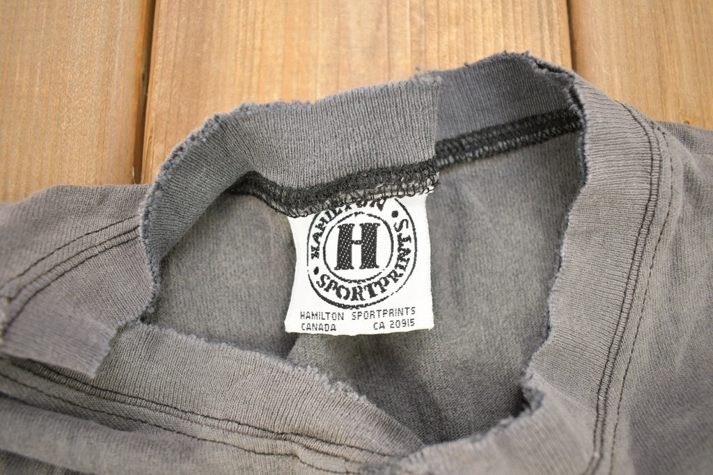 Vintage 1990s Harley Davidson Motorcycles Sarnia Ontario Long Sleeve Henley T-Shirt