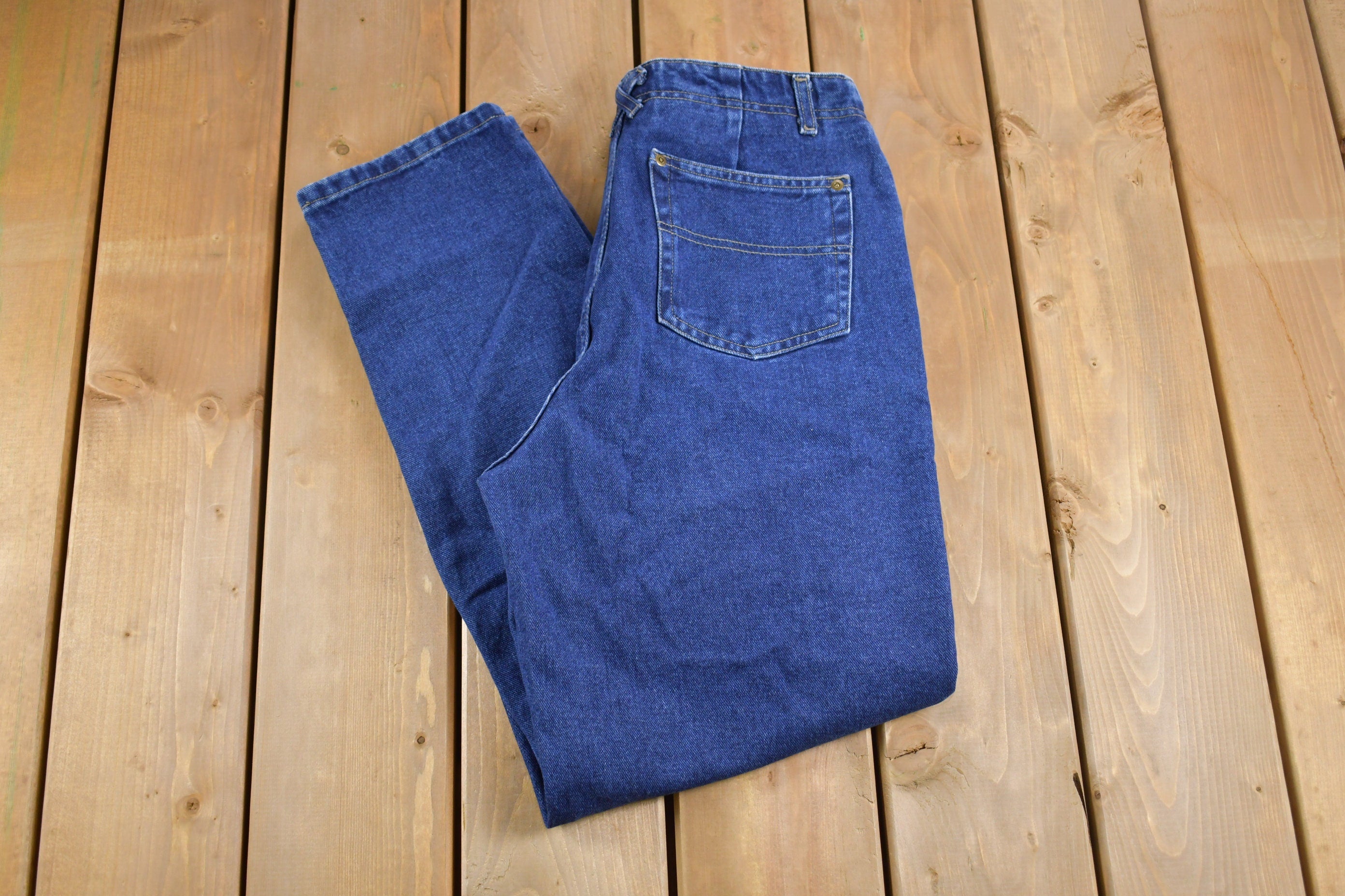 Vintage 1990s Christopher & Banks Dark Wash Denim Jeans Size 26 x 31