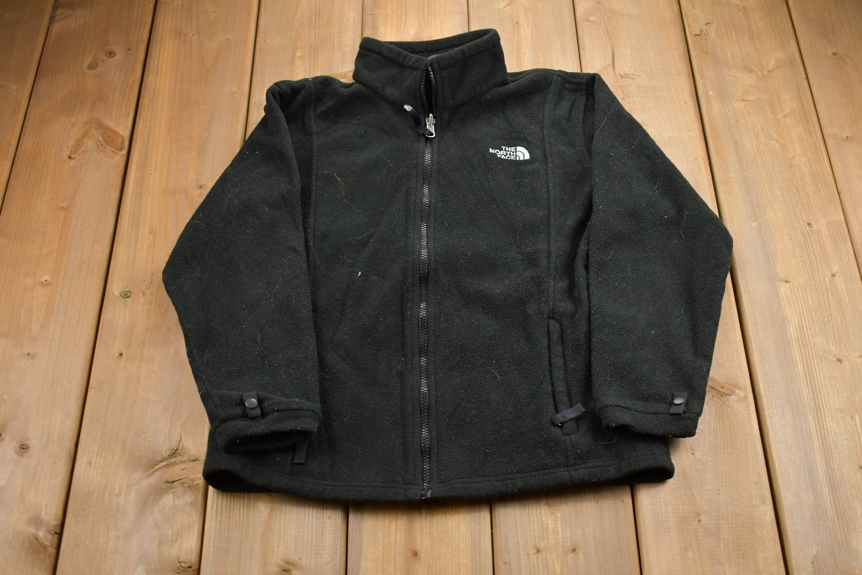 Vintage 1990s Girls The North Face Full Zip Fleece Sweater