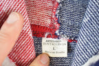 Vintage 1990s American Flag Wool Knit Hoodie Sweater Mens M