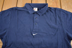 Vintage 1990s Nike Mid Swoosh Embroidered Polo T-Shirt
