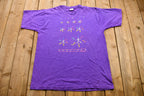 Vintage 1990s Life Is Precious Purple T-Shirt