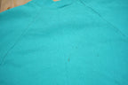 Vintage 1980s Blank Turquoise Crewneck Sweatshirt