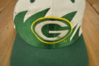 Vintage 1990s Green Bay Packers NFL Shark Tooth Snap Back Hat