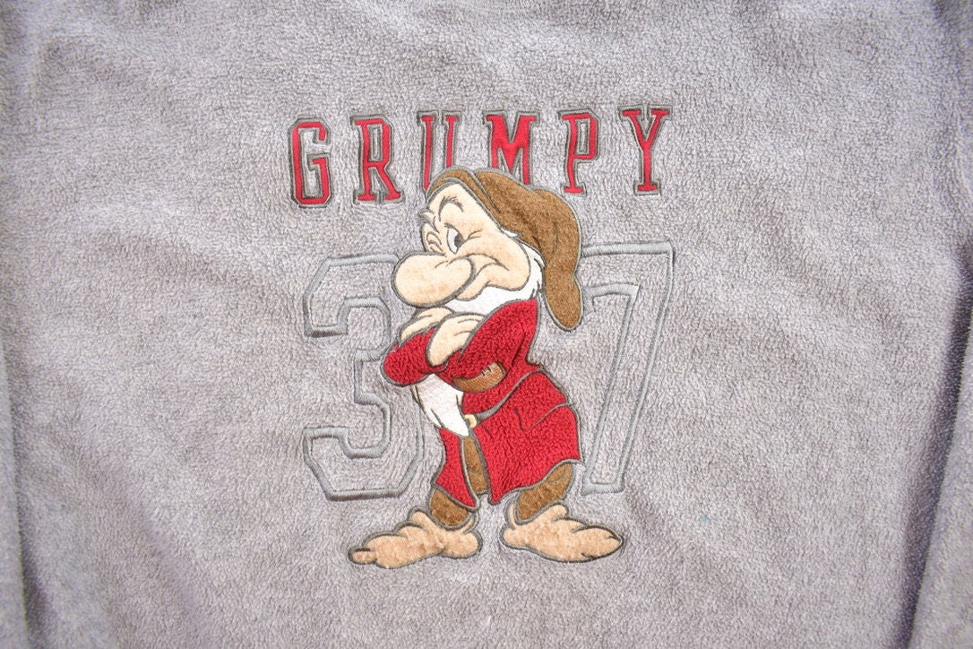 Vintage 1990s Grumpy Disney Fleece Sweater