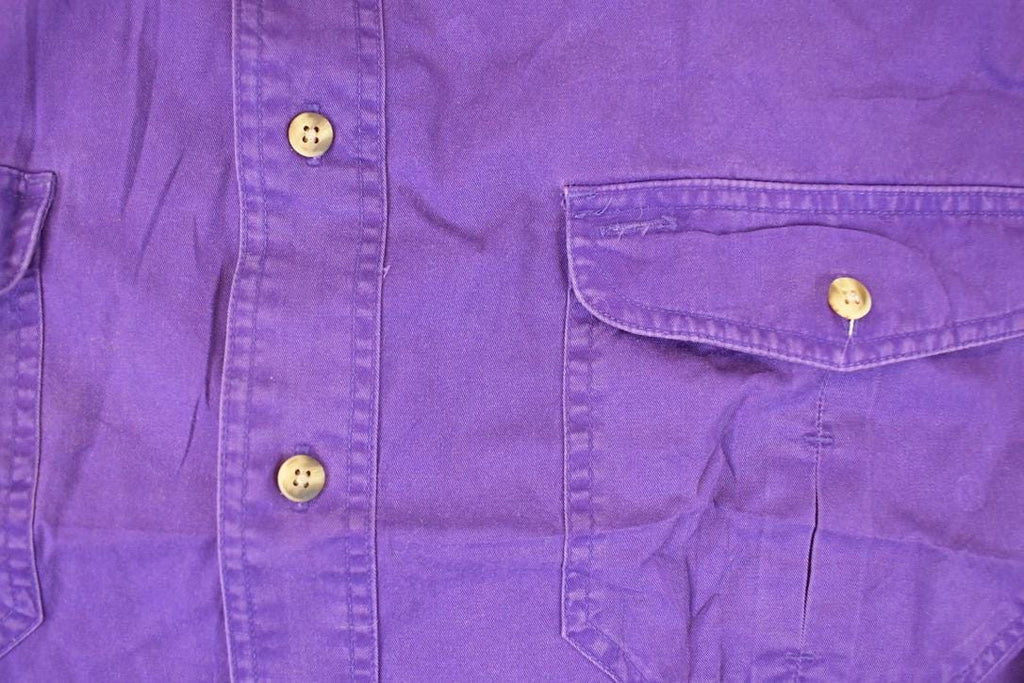 Vintage 1990s Eddie Bauer Rufton Twill Button Up Shirt Men's L