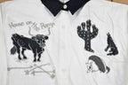 Vintage 1990s Jane Ashley Home On The Range Western Style Button Up Shirt