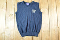 Vintage 1990s Code New York Embroidered W Knit Souvenir Sweater Vest Womens S