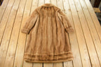 Vintage 1980s Mink Fur Coat Women's Large