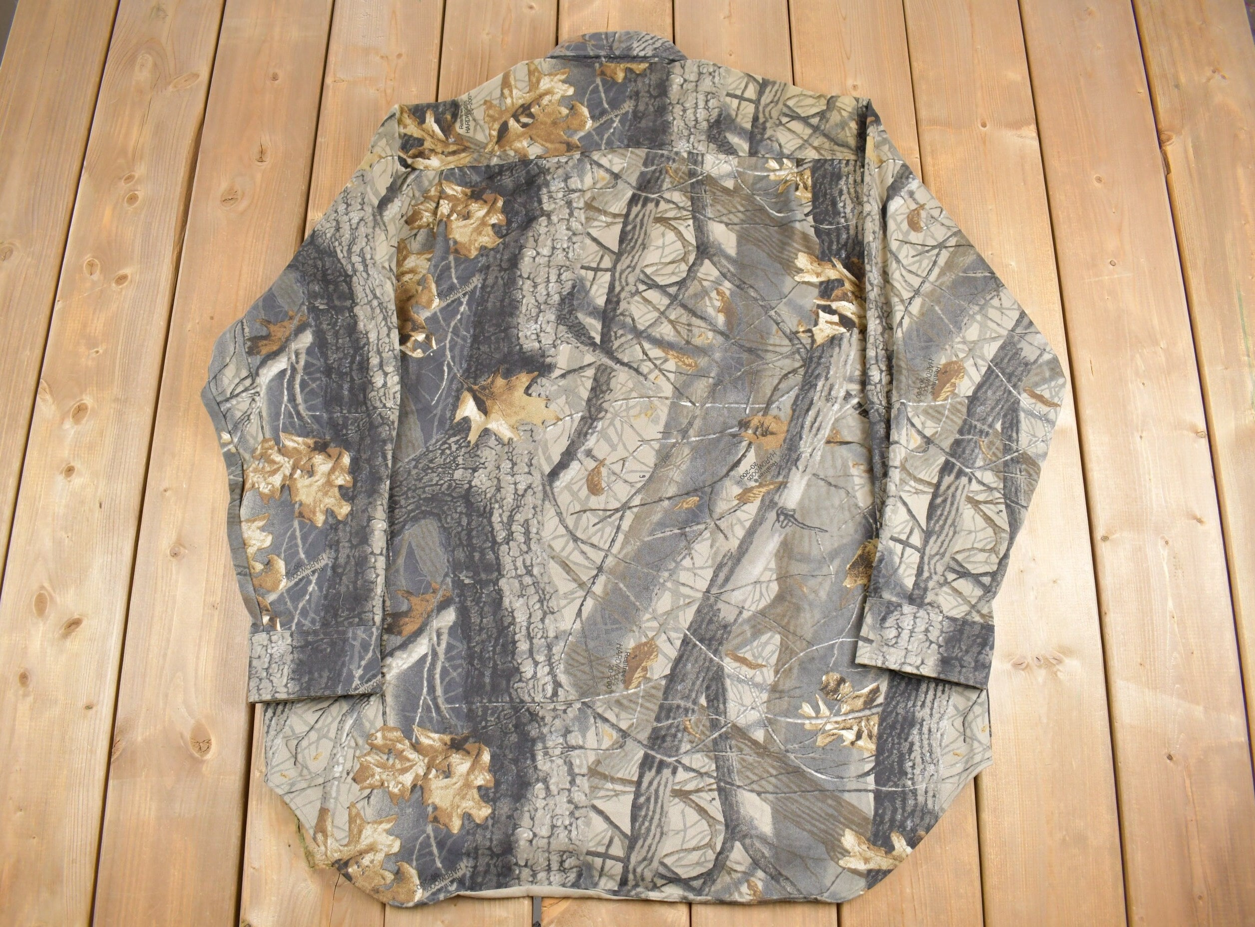 Vintage 1990s Walls HuntingReal Tree Camo Button Up