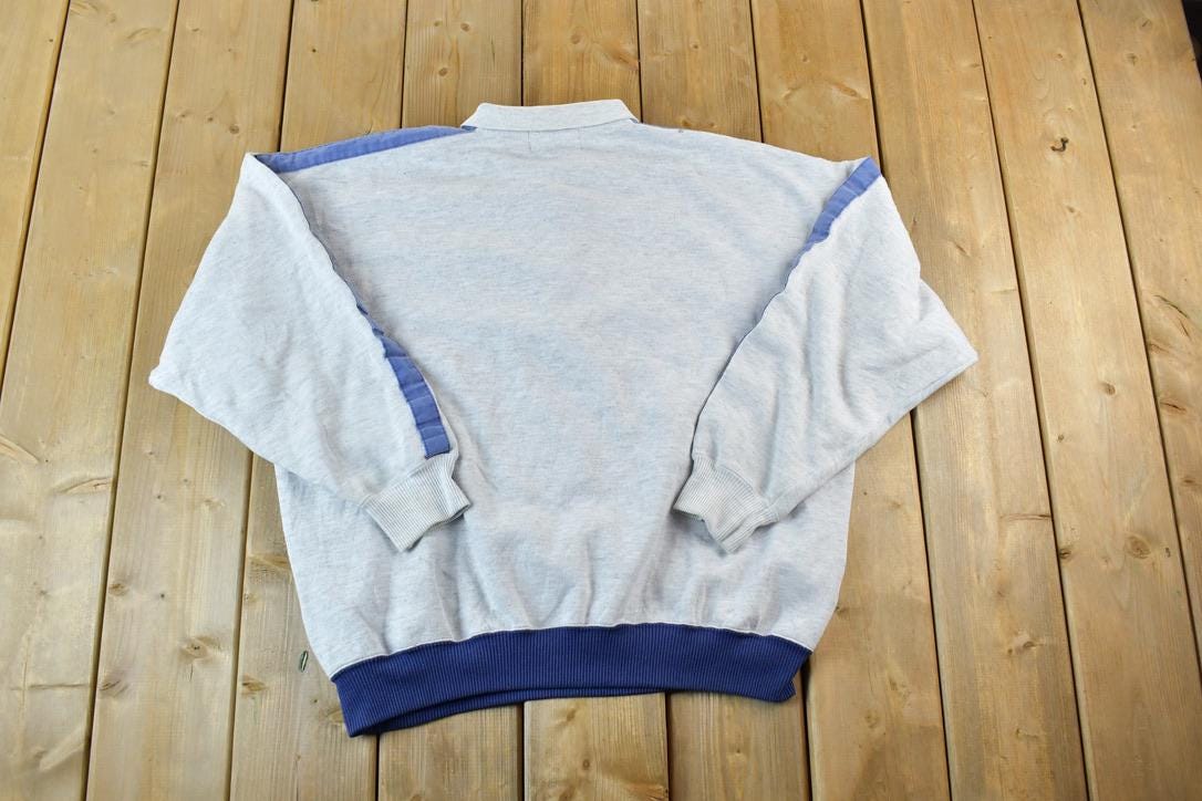 Vintage 1990s John Ashford Sport Colour Block Souvenir Crewneck Sweatshirt