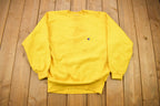 Vintage 1990s Blank Yellow Champion Reverse Weave Crewneck