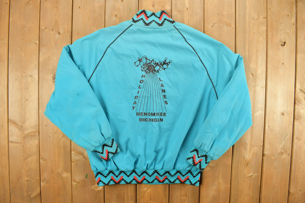 Vintage 1980s West Ark Holiday Lanes Bowling Michigan Jacket