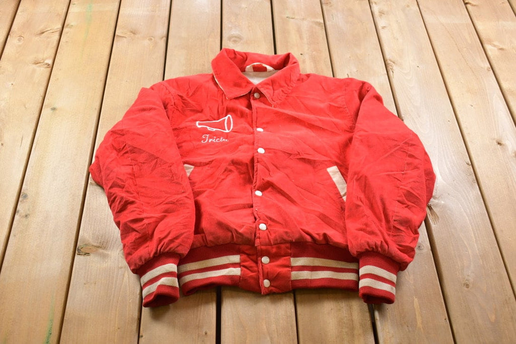 Vintage 1980s Embroidered Portsmouth Football Bomber