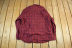 Vintage 1990s Pendleton Wool Plaid Button Up Shirt Men's XL