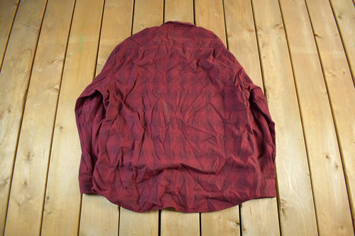 Vintage 1990s Pendleton Wool Plaid Button Up Shirt Men's XL