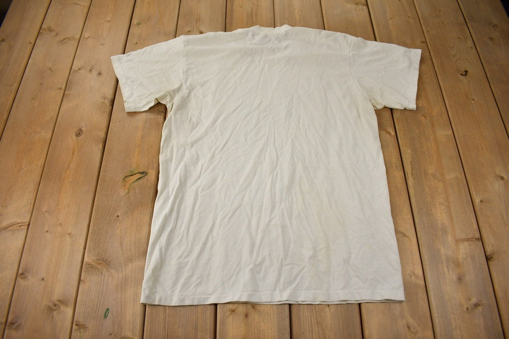 Vintage 1990s Original Spiced Rum Pirate Graphic Single Stitch T Shirt Made In USA