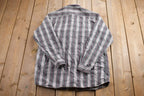 Vintage 1990s Plaid Flannel Button Up Shirt