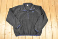 Vintage 1990s LL Bean Quarter Zip Fleece Outdoorsman Sweater Men's XL