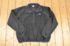 Vintage 1990s LL Bean Quarter Zip Fleece Outdoorsman Sweater Men's XL