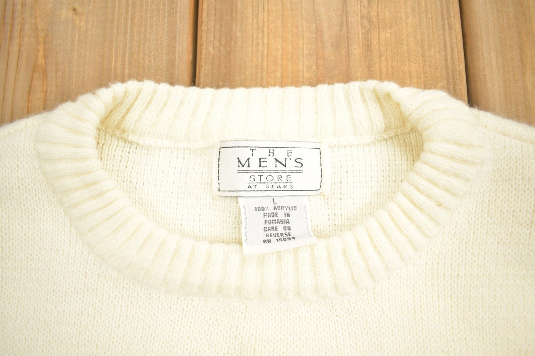 Vintage 1990s The Men's Store Knitted Crewneck Sweater