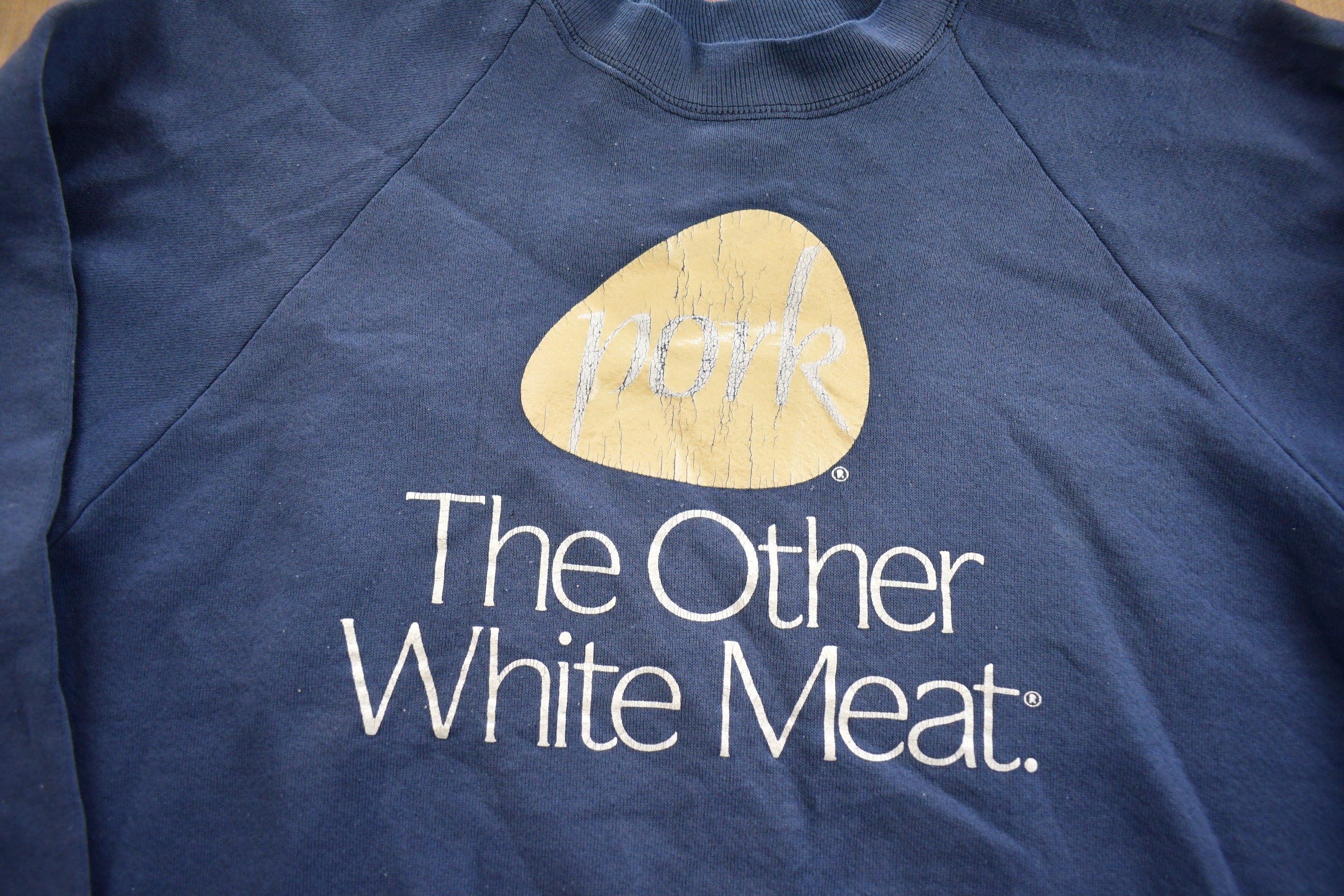 Vintage 1990s Pork The Other White Meat Crewneck Sweatshirt Made In USA
