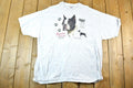 Vintage 1990s Boston Terrier Biography Outdoorsman T-Shirt Mens XL