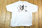 Vintage 1990s Boston Terrier Biography Outdoorsman T-Shirt Mens XL