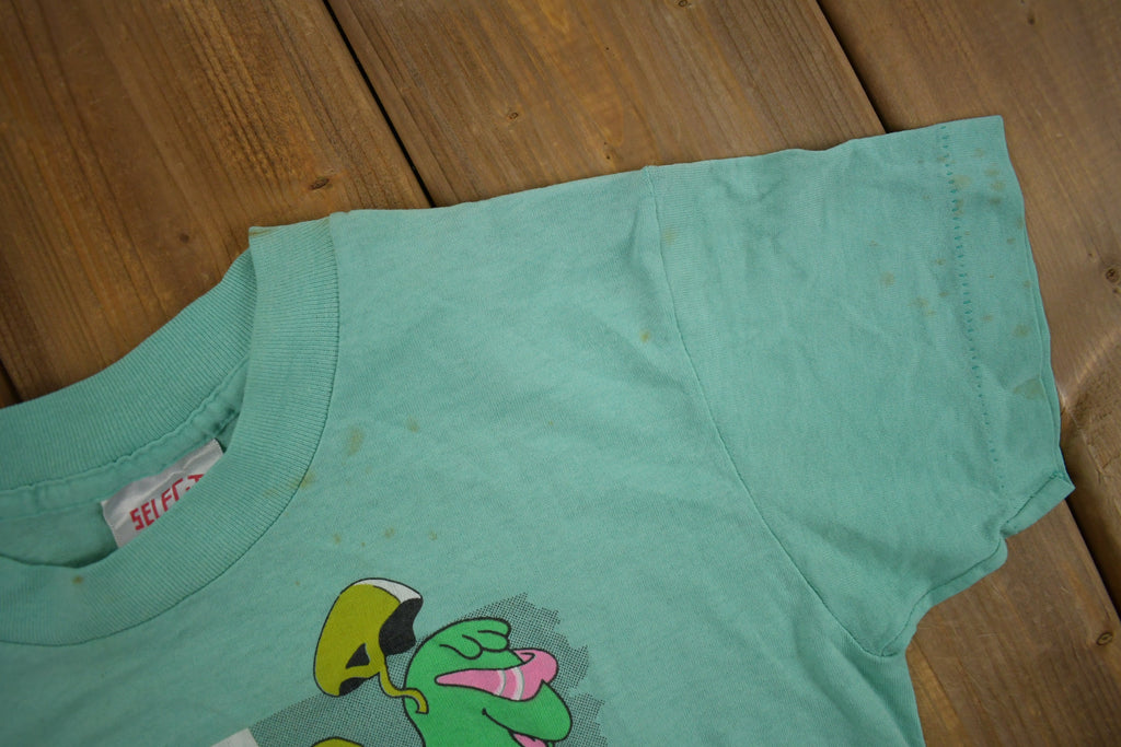 Vintage 1988 Side Walk Tyrant Graphic Kids T Shirt