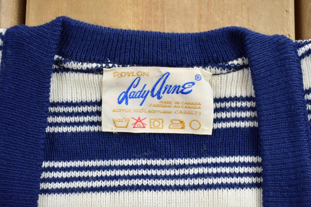 Vintage 1960s Roylon Lady Anne Knit Women's Button Up Shirt